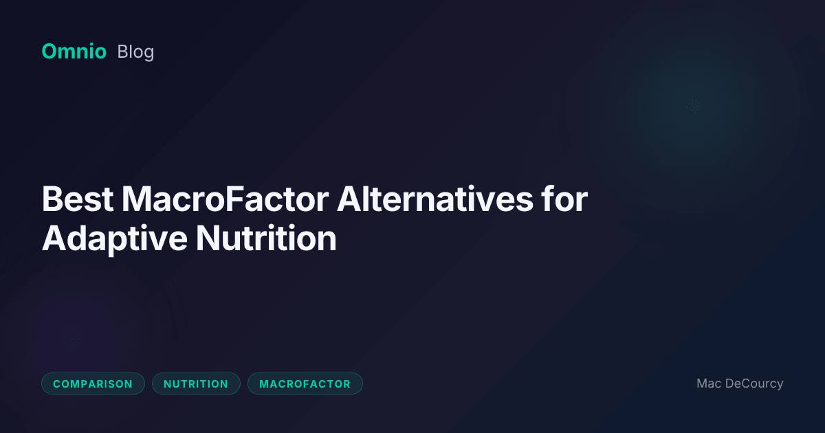 Best MacroFactor Alternatives for Adaptive Nutrition | Omnio Blog